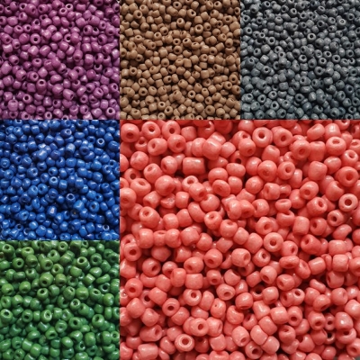Margele de nisip nuante pamantesti 4mm